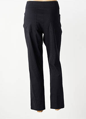 Pantalon 7/8 închidere cu fermoar sub clapetă cu nasturi negru QUATTRO femeie