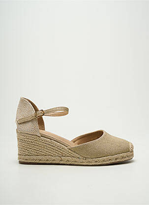 Espadrile tip de talpă amortizantă toc de 7 la 9 cm auriu FINDLAY femeie