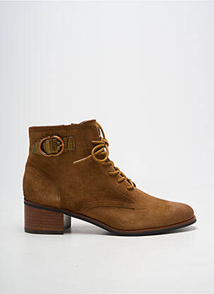 Botine/ghete toc pătrat toc de 4 la 6 cm maro FUGITIVE BY FRANCESCO ROSSI femeie