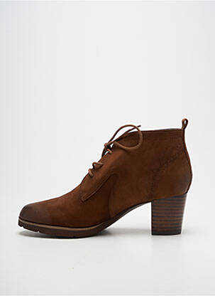 Botine/ghete toc pătrat toc de 4 la 6 cm maro FUGITIVE BY FRANCESCO ROSSI femeie