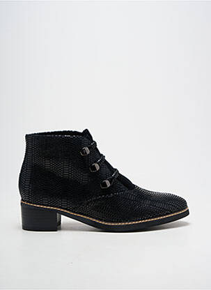 Botine/ghete țesătură satinată toc de 4 la 6 cm negru FUGITIVE BY FRANCESCO ROSSI femeie
