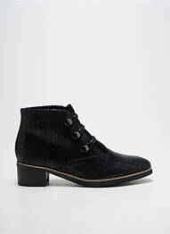 Botine/ghete țesătură satinată toc de 4 la 6 cm negru FUGITIVE BY FRANCESCO ROSSI femme