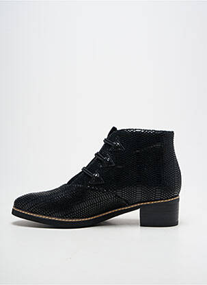 Botine/ghete țesătură satinată toc de 4 la 6 cm negru FUGITIVE BY FRANCESCO ROSSI femeie