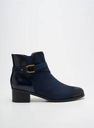Botine/ghete țesătură satinată toc de 4 la 6 cm albastru FUGITIVE BY FRANCESCO ROSSI femme