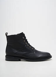Botine/ghete material neted toc plat până la 3 cm negru FUGITIVE BY FRANCESCO ROSSI femme