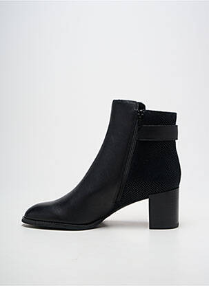 Botine/ghete țesătură satinată toc de 4 la 6 cm negru FUGITIVE BY FRANCESCO ROSSI femeie
