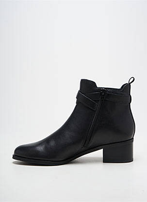 Botine/ghete țesătură satinată toc de 4 la 6 cm negru FUGITIVE BY FRANCESCO ROSSI femme