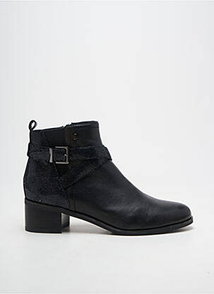 Botine/ghete țesătură satinată toc de 4 la 6 cm negru FUGITIVE BY FRANCESCO ROSSI femeie