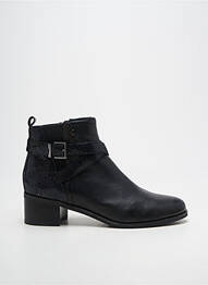 Botine/ghete țesătură satinată toc de 4 la 6 cm negru FUGITIVE BY FRANCESCO ROSSI femme