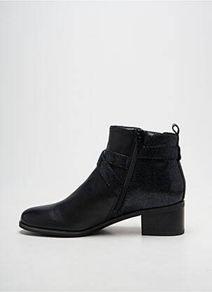 Botine/ghete țesătură satinată toc de 4 la 6 cm negru FUGITIVE BY FRANCESCO ROSSI femeie