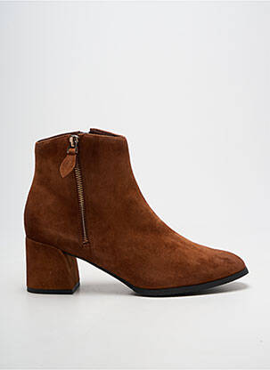 Botine/ghete toc pătrat toc de 4 la 6 cm maro FUGITIVE BY FRANCESCO ROSSI femeie