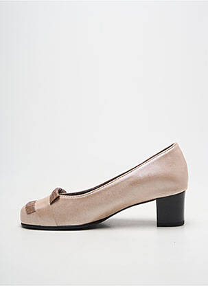 Pantofi cu toc toc pătrat toc de 4 la 6 cm bej JMG HOUCKE femeie