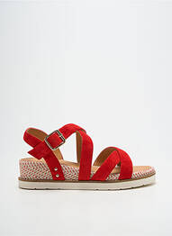 Sandale/pantofi decupați tip de talpă amortizantă toc de 4 la 6 cm roșu FUGITIVE BY FRANCESCO ROSSI femme