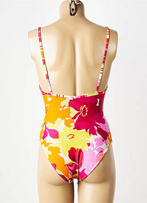 Costum de baie dintr-o singură piesă sutien cupe întregi cu decolteu înalt sutien cupe întregi cu decolteu înalt roz ROSE POMME femeie
