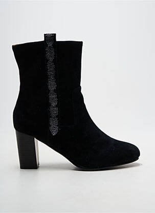 Botine/ghete toc pătrat toc de 7 la 9 cm negru EMILIE KARSTON femme