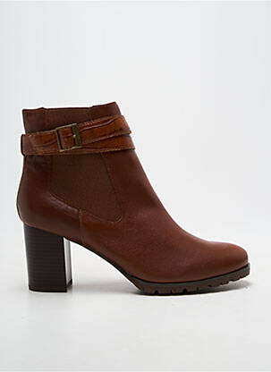 Botine/ghete toc pătrat toc de 7 la 9 cm maro EMILIE KARSTON femeie