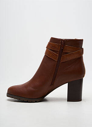 Botine/ghete toc pătrat toc de 7 la 9 cm maro EMILIE KARSTON femeie