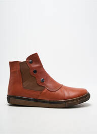 Botine/ghete vârf rotund toc plat până la 3 cm portocaliu KOK AND KOON femme