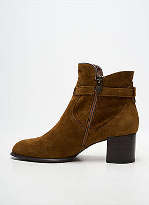 Botine/ghete toc pătrat toc de 4 la 6 cm maro EMILIE KARSTON femeie