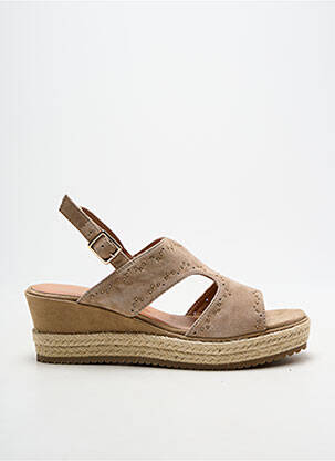 Espadrile închidere cu buclă(e) toc de 4 la 6 cm bej EMILIE KARSTON femeie
