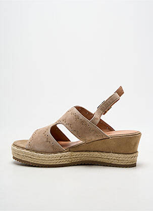 Espadrile închidere cu buclă(e) toc de 4 la 6 cm bej EMILIE KARSTON femeie