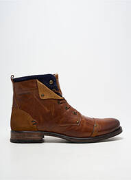 Botine/ghete închidere cu șireturi toc mic maro REDSKINS homme