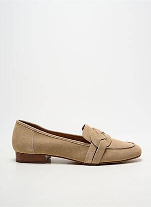 Mocasini vârf rotund toc plat până la 3 cm bej EMILIE KARSTON femme