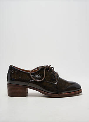 Derby-uri material neted toc de 4 la 6 cm maro EMILIE KARSTON femeie