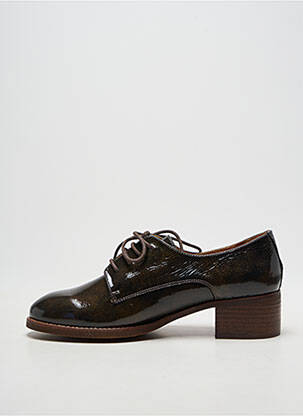Derby-uri material neted toc de 4 la 6 cm maro EMILIE KARSTON femme