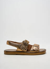 Sandale/pantofi decupați chiquet toc plat până la 3 cm auriu EMILIE KARSTON femme