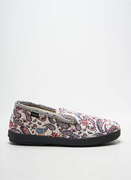 Papuci/pantofi de casă imprimare toc plat până la 3 cm alb FARGEOT femme