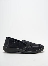 Papuci/pantofi de casă țesătură satinată toc plat până la 3 cm negru FARGEOT femme