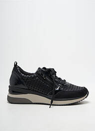 Adidași închidere cu fermoar și șireturi toc de 4 la 6 cm negru REMONTE femme