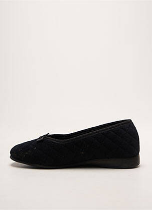 Papuci/pantofi de casă vârf rotund toc plat până la 3 cm negru FARGEOT femeie