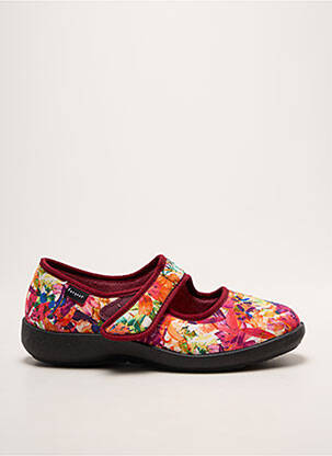 Papuci/pantofi de casă închidere cu arici toc plat până la 3 cm violet FARGEOT femme