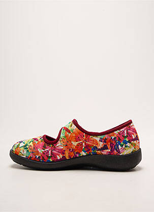 Papuci/pantofi de casă închidere cu arici toc plat până la 3 cm violet FARGEOT femme