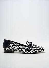 Mocasini țesătură satinată toc plat până la 3 cm negru DANSI femme