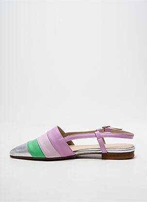Sandale/pantofi decupați chiquet toc plat până la 3 cm violet DANSI femme