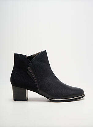 Botine/ghete material neted toc de 4 la 6 cm negru SWEET femeie
