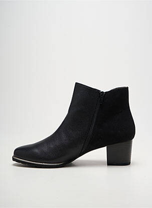 Botine/ghete material neted toc de 4 la 6 cm negru SWEET femeie