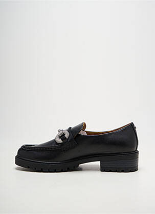 Mocasini țesătură satinată toc de 4 la 6 cm negru EMILIE KARSTON femme