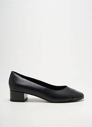 Pantofi cu toc material neted toc plat până la 3 cm negru EMILIE KARSTON femme