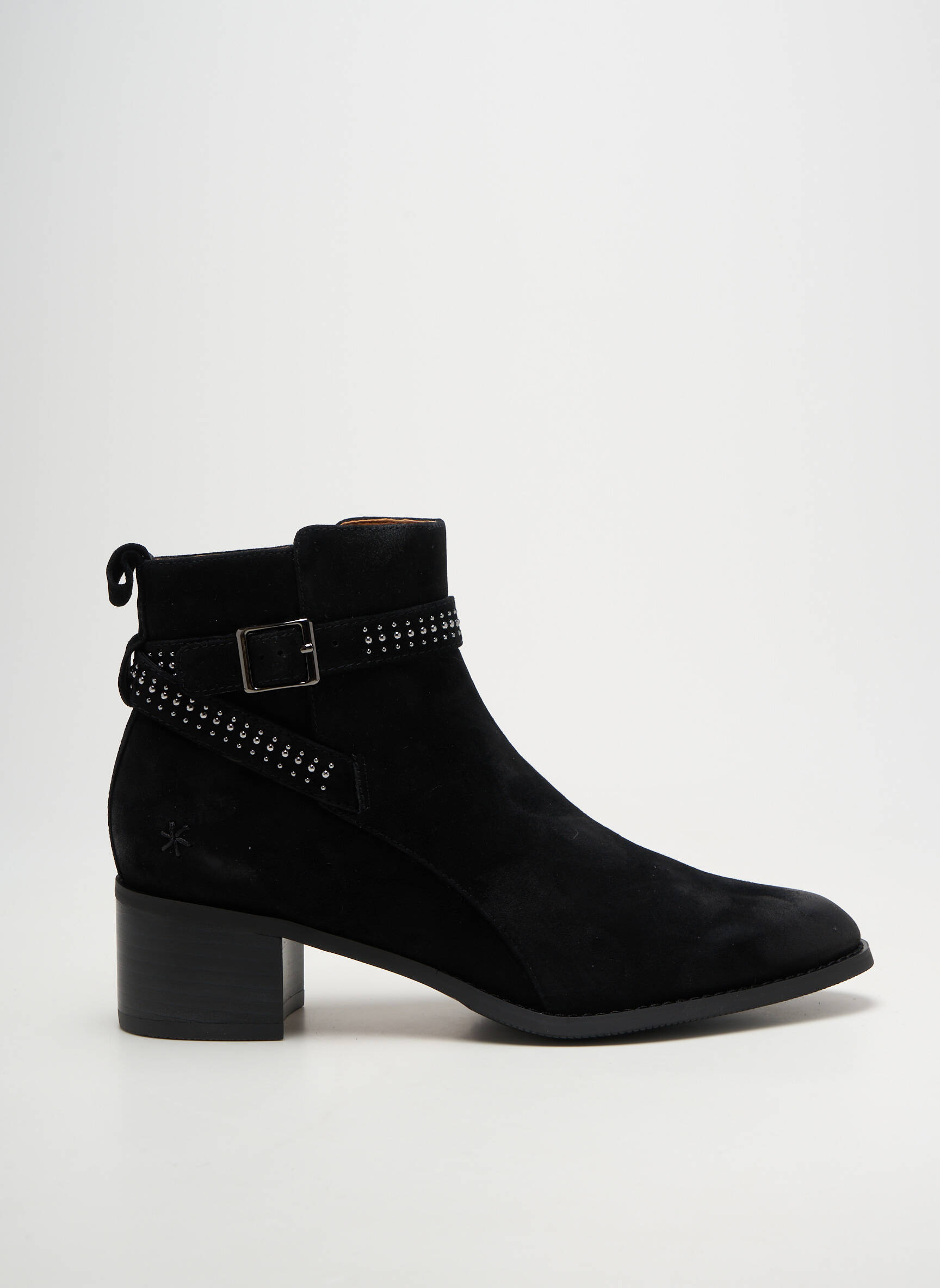 Botine/ghete vârf ascuțit toc de 4 la 6 cm negru MAM'ZELLE femeie