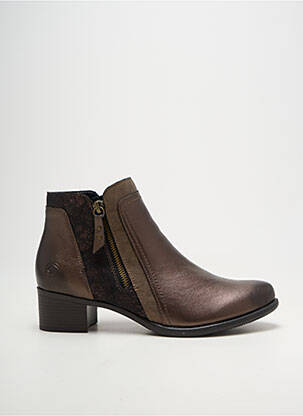 Botine/ghete umplută toc de 4 la 6 cm maro REMONTE femeie