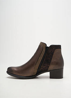 Botine/ghete umplută toc de 4 la 6 cm maro REMONTE femeie