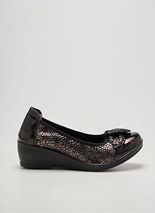 Pantofi cu toc țesătură satinată toc de 4 la 6 cm negru INFINI femeie