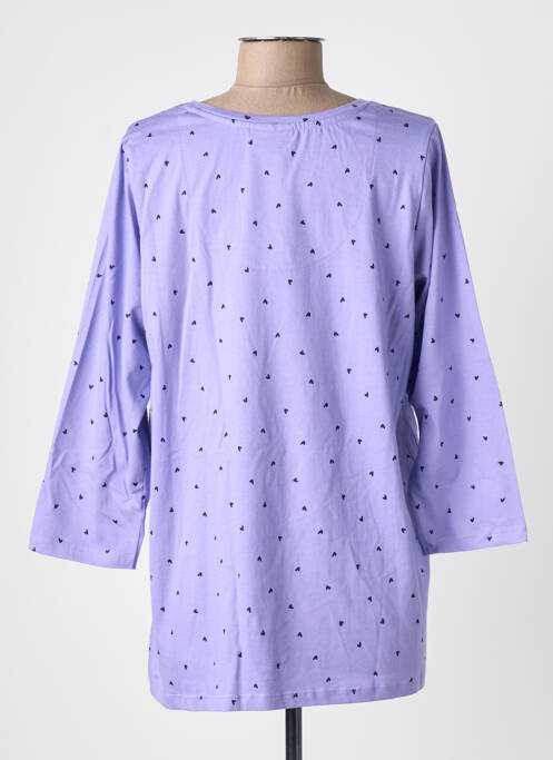 Top imprimeu fantezie mâneci lungi violet ZHENZI femme