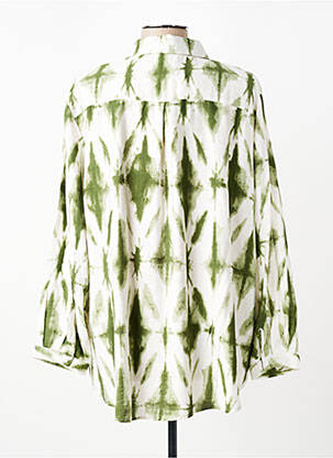 Cămașă țesătură crep mâneci lungi verde CHRISTY femeie