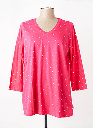 Tricou mâneci 3/4 mâneci 3/4 roz ZHENZI femeie