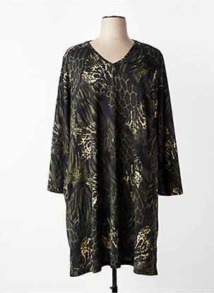 Rochie midi mâneci lungi mâneci lungi verde ZHENZI femeie